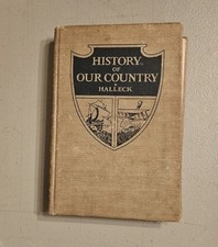 1923 Antique History Book 