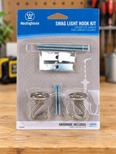 Westinghouse Brushed Pewter Hook Kit 70444 30 lbs. Capacity Swag Ceiling 1-1/2 