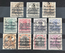 POLAND, 1918-1919 After WW I Occupation Stamps Overprinted/Surcharged Sc 15-26 picture