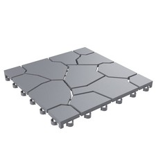 Pure Garden 30-Pack Interlocking Patio Deck Tiles Gray (50-LG1171-5) picture