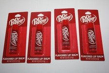 Lot (4)Taste Beauty Dr. Pepper Flavored Lip Balm  CARDED BRAND NEW  SEALED picture