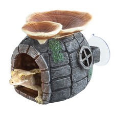 REPTI ZOO Reptile Hide, 6.89 inches x 5.39 x 5.24 inches, Brown picture
