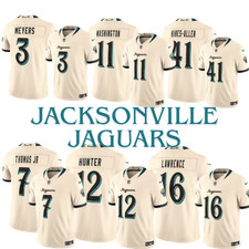 NWT 2026 Jaguars MEN Rivalries Collection Stitched Jersey Cream picture