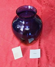 MURANO OPERA ALFREDO BARBINI - BLUE VASE - HEIGHT 30 CM. DIAM. 23 WEIGHT 1.06 KG. picture
