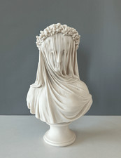 Veiled Lady Bust Statue, 36 cm/14 in, Virgin Mary Bust Sculpture, Home Decor picture