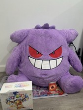 Giant Gengar Plush 30” LIFE SIZE Stuffed Animal Large Pokemon Purple Pillow Toy picture