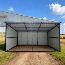 Free Shipping NEW 12'*20' Galvanized Metal Livestock Shed Buildings Farm 2026 picture
