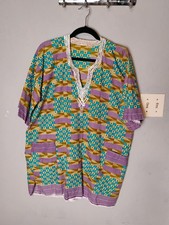 Vintage 1960s/70s African Print Dashiki Tunic Shirt picture