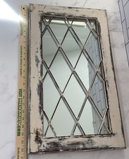Vintage mirrored diamond window 23.5” x 13.75”￼ picture