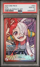 UTA ONE PIECE OP06 001 ALTERNATE ART ONE PIECE PSA 10 picture