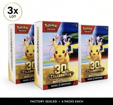 3x PRESALE Pokemon 30th Anniversary Celebration Booster Bundles Preorder picture