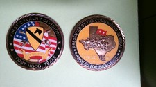 CHALLENGE COIN FIRST CAVALRY DIVISION FORT HOOD TEXAS COMMANDING 2 STAR GENERAL picture