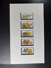 5 Beautifully Matted Antique Wills's Flower Cigarette Cards  14