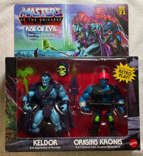 NEW- MASTERS OF THE UNIVERSE Rise of Evil Keldor & Origins Kronis Action Figures picture