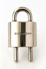 Givenchy silver U lock Ring Silver UNISEX SIZE 50 NEW AUTHENTIC. picture