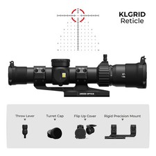Arken Optics Scope EP-8 1-8x28 34mm Tube MRAD KLGRID FFP MIL Reticle with Mount picture