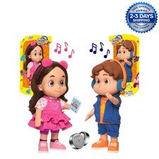 Maria Clara and JP Talking Dolls - 14 Phrases in PORTUGUESE - Youtuber Toy Kit picture