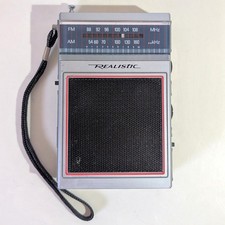 RadioShack REALISTIC 12-719 AM FM RADIO 1970s Tested Working Perfect 9V Included picture