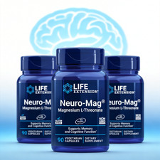 3/2 PACK Neuro-Mag Magnesium L-Threonate from 2000 mg Magtein - Life Extension picture