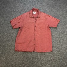 Flax by Jeanne Engelhart Button Shirt Men’s Small Linen Shirt Classic Fits S/S picture