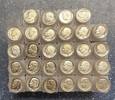 28 DIFFERENT **PROOF** ROOSEVELT DIMES IN TUBE - L@@K AT PICTURES     picture