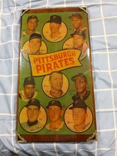 Vintage Pittsburgh Pirates Roberto Clemente Wooden Plaque picture