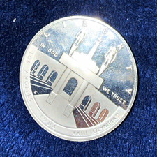 1984-S Los Angeles Olympics $1 Proof Silver/Clad Coin 0.9 Fine KM#220 picture