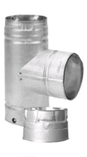 DuraVent 3PVL-TS Pellet Pipe Vent Clean-Out Tee Cleanout T 3