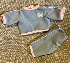 Cabbage Patch Kids Cat / Kitty Doll Tracksuit  Jesmar (Made in Spain) PINK trim picture
