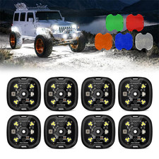 MICTUNING C6 8 Pods LED Rock Lights, Car Truck Off-Road Underglow Lighting Kit picture