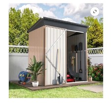 3' x 5' Outdoor Metal Storage Shed, Heavy Duty Garden Tool Shed with picture