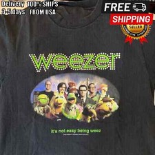Weezer x The Muppets 2002 Vintage Alternative Rock Funny Music Graphic Tee picture