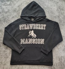 Strawberry Mansion Pullover Hoodie Sweatshirt Tag Sz Men's L (Fits Like M) Black picture