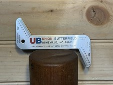 Vintage Union Butterfield Drill Multi Point Drill Gage Angle Made in the USA picture