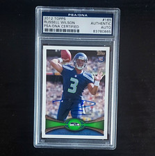 Topps 2012 Topps Chrome Russell Wilson Seahawks #40 Rookie Auto PSA Auth picture