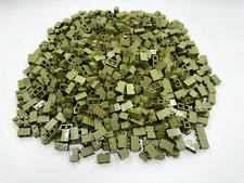 LEGO Pack of 100x New Olive Green Brick 1 x 2 BULK BRICKS picture
