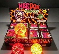NeeDoh Squeeze Doh Magma Squishy Stress Ball Fidget Toy grey/red picture
