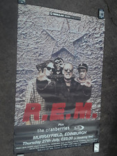 RARE ORIGINAL R.E.M. CRANBERRIES BELLY CONCERT SUBWAY POSTER GIANT 60x40 VG picture