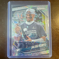 Panini Prizm 2025 Jalen Hurts Lazer Prizm #228 Philadelphia Eagles SB LIX picture