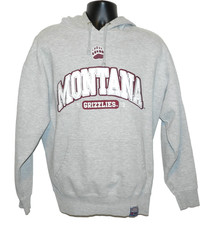 Vtg J.AMERICA MEGA HOOD Montana Grizzlies Men's Sizes Size XL Gray Hoodie Rare picture
