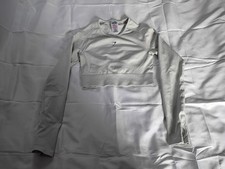 Gymshark Flex Sports Long Sleeve Crop Top in light grey marl Size Medium picture