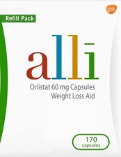 Alli Orlistat 60mg 170 Capsules Refill Pack – New & Sealed picture