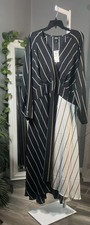 NWT  I.N.C. International Concepts Women's Multi-Stripe Surplice-Neck Midi Dress picture
