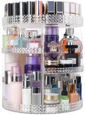 360 Degree Rotating Makeup Organizer, Extra Large Capacity Perfume Organizer, Re picture