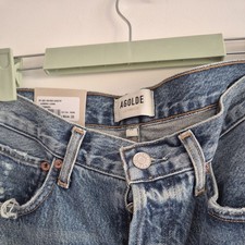 Agolde 90's Jeans Mid Rise Loose Fit In Bound Light Blue 28 Waist 29 Leg Bnwt picture