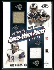 Holt Warner Bruce Faulk 2002 Pacific Heads Up Pants #40 St. Louis Rams picture