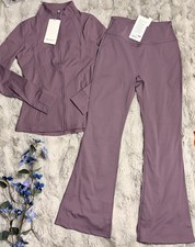 Lululemon Define Flare Leg Zip Jacket & Pants Size 8 Fits M picture