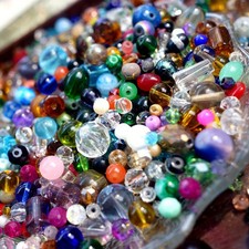 480Pcs mixed color sparkling glass beads - suitable for DIY jewelry making picture