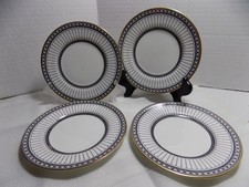 Wedgwood, Colonnade, Black,Set of 4 Bread & Butter Plates, England picture