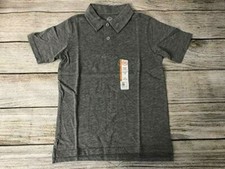 Wonder Nation Gray polo shirt NWT Small 6 7 NWT Boys School Uniform Short Sleeve picture